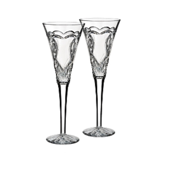 Waterford Wedding Toasting Flute Set – Clear Crystal – 7 oz – Set of 2 – NWT - Picture 1 of 1
